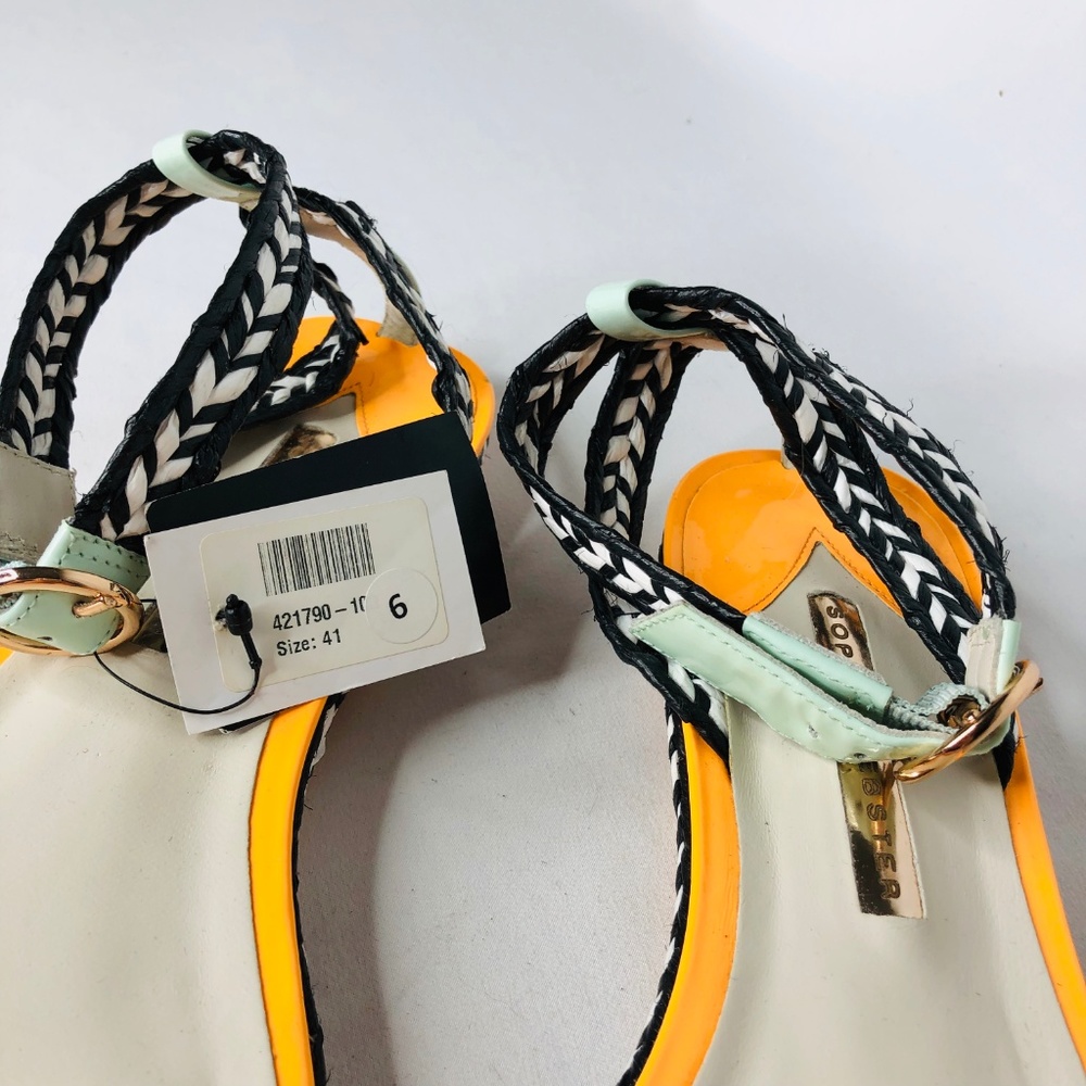 Sophia Webster Strappy Sandals Mixed Print Braided - Picture 4 of 7